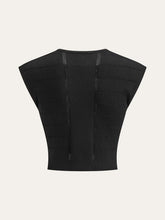 Metal Detail Ribbed Knit Top